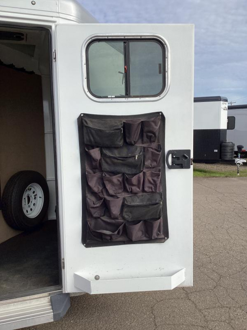 Used 2017 Trails West Sierra 2 Horse Trailer - Insulated Roof- Great Tack Room! - Alum Wheels