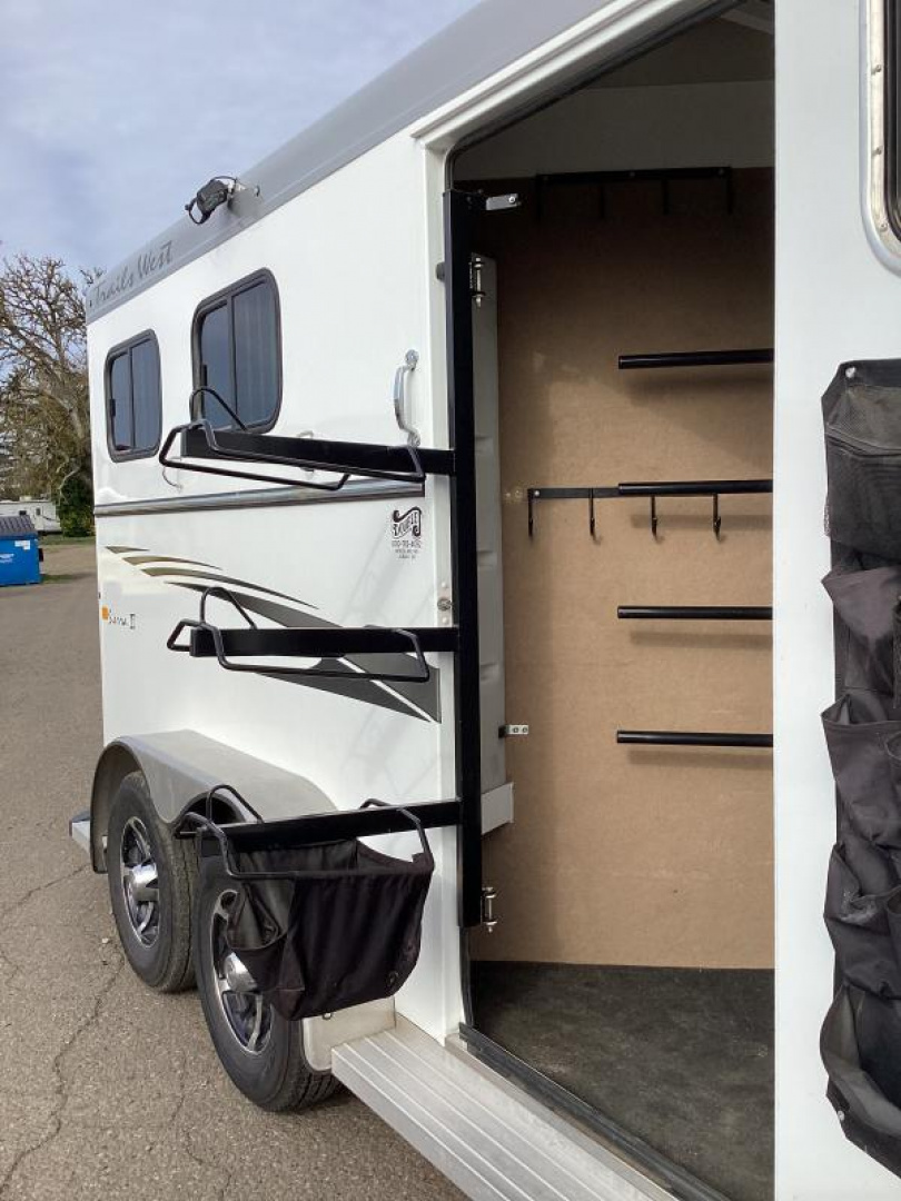 Used 2017 Trails West Sierra 2 Horse Trailer - Insulated Roof- Great Tack Room! - Alum Wheels