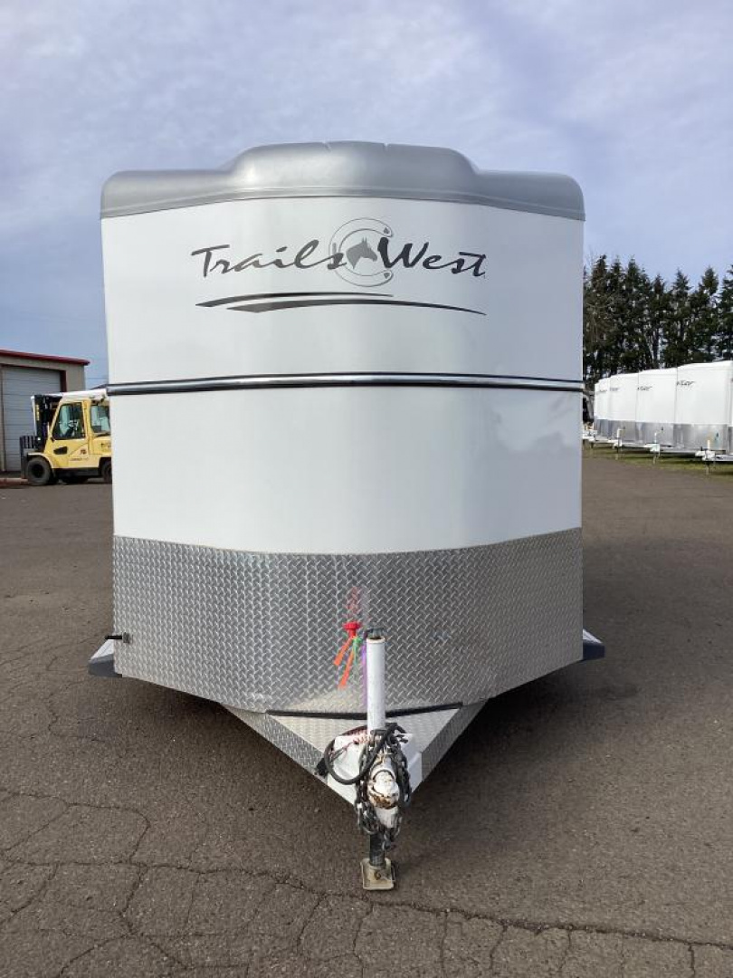 Used 2017 Trails West Sierra 2 Horse Trailer - Insulated Roof- Great Tack Room! - Alum Wheels