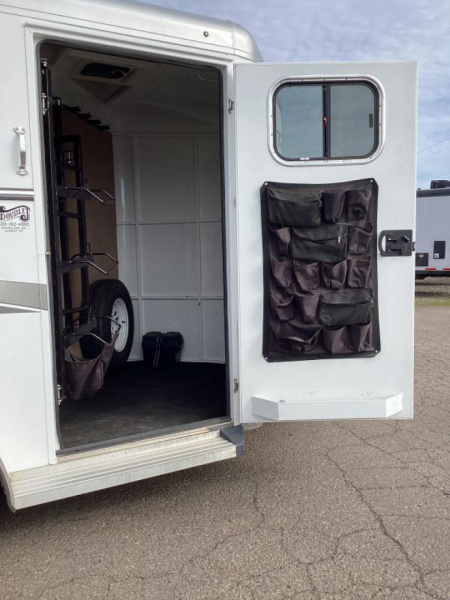 Used 2017 Trails West Sierra 2 Horse Trailer - Insulated Roof- Great Tack Room! - Alum Wheels