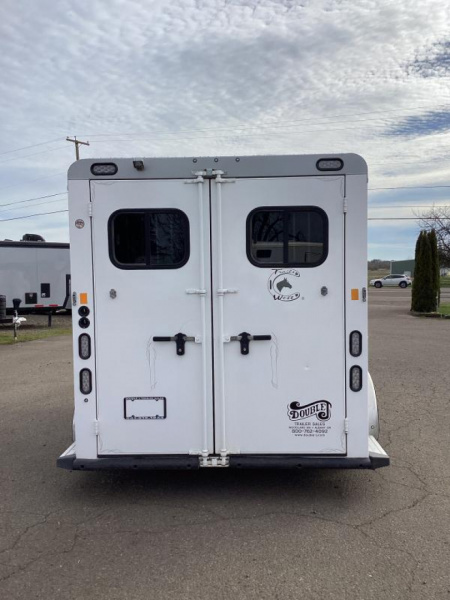 Used 2017 Trails West Sierra 2 Horse Trailer - Insulated Roof- Great Tack Room! - Alum Wheels