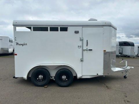 New 2025 Thuro-Bilt Wrangler 2 Horse Trailer-Telescoping Padded Dividers-Swing-Out Saddle Tree- Spare Tire- Extra Divider Catch-