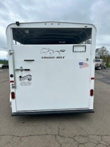 New 2025 Thuro-Bilt Wrangler 2 Horse Trailer-Telescoping Padded Dividers-Swing-Out Saddle Tree- Spare Tire- Extra Divider Catch-