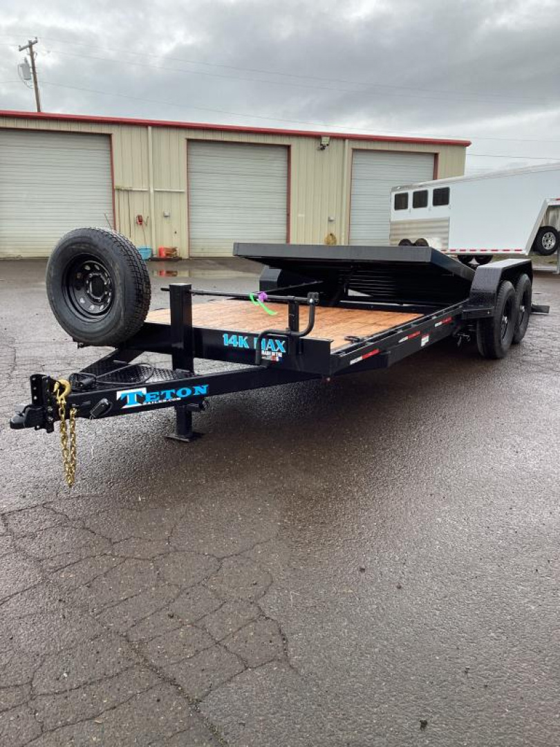 New Price Reduced $1400 2025 Teton 20' split tilt-4' stationary w/16' tilt bed- chain box Tilt Trailer