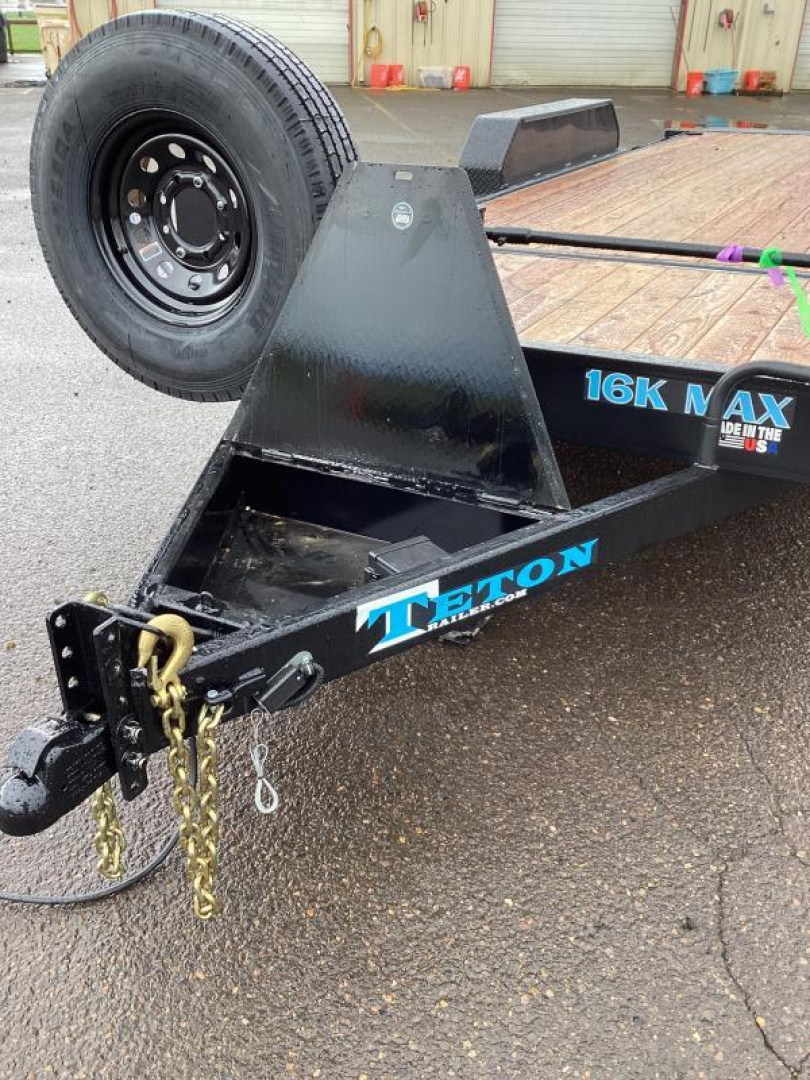 New Price Reduced $1950 -2025 Teton 22' Tilt Deck Trailer- 28' Overall length- 14k- 6' Stationary w/ 16' Gravity Tilt-Chain Box