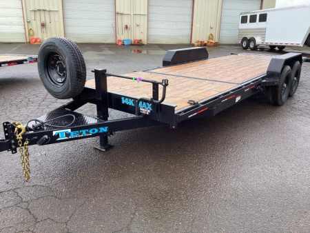 New Price Reduced $900-2025 Teton 20'-14K-Tilt Deck Trailer-split tilt-4' stationary w/16' tilt bed- chain box