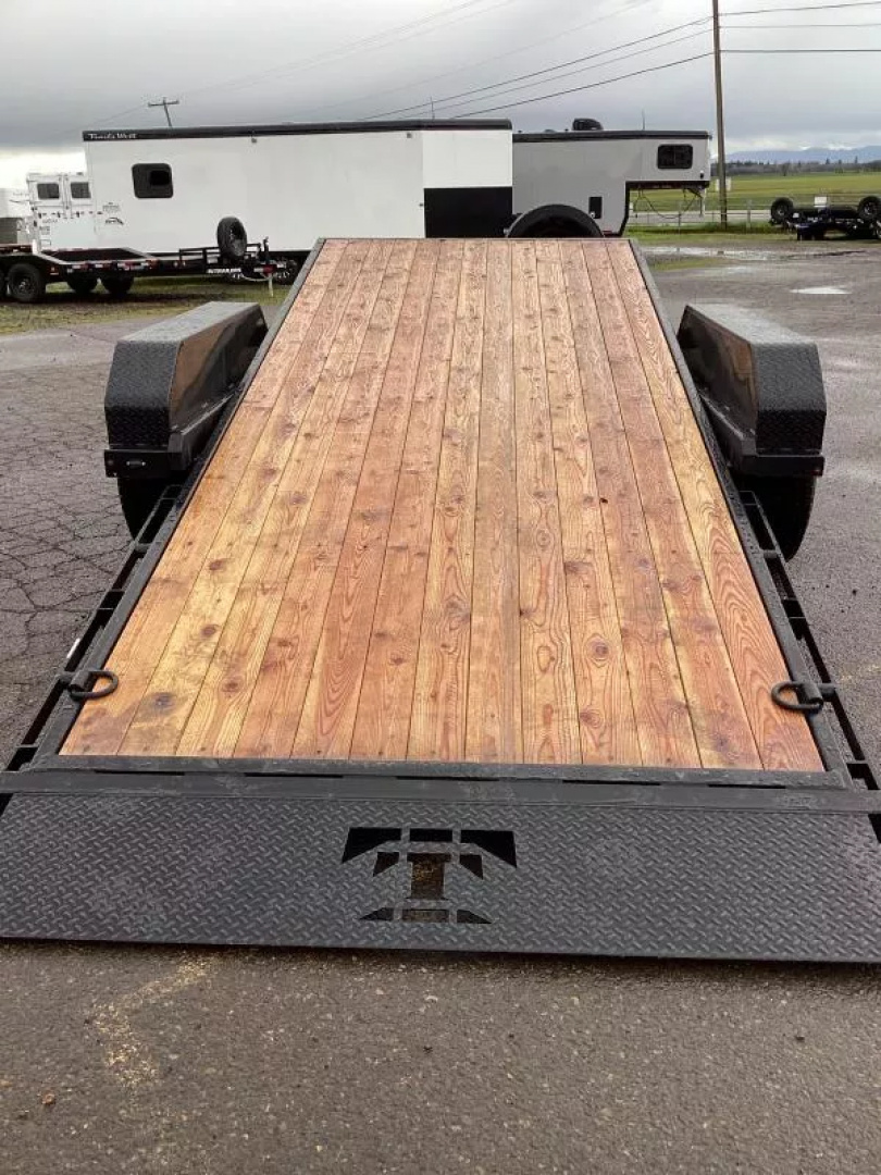 New Price Reduced $2200 2025  20' Teton Tilt Deck Trailer- 28' Overall length- 16k- 4' Stationary w/ 16' Gravity Tilt-Chain Box