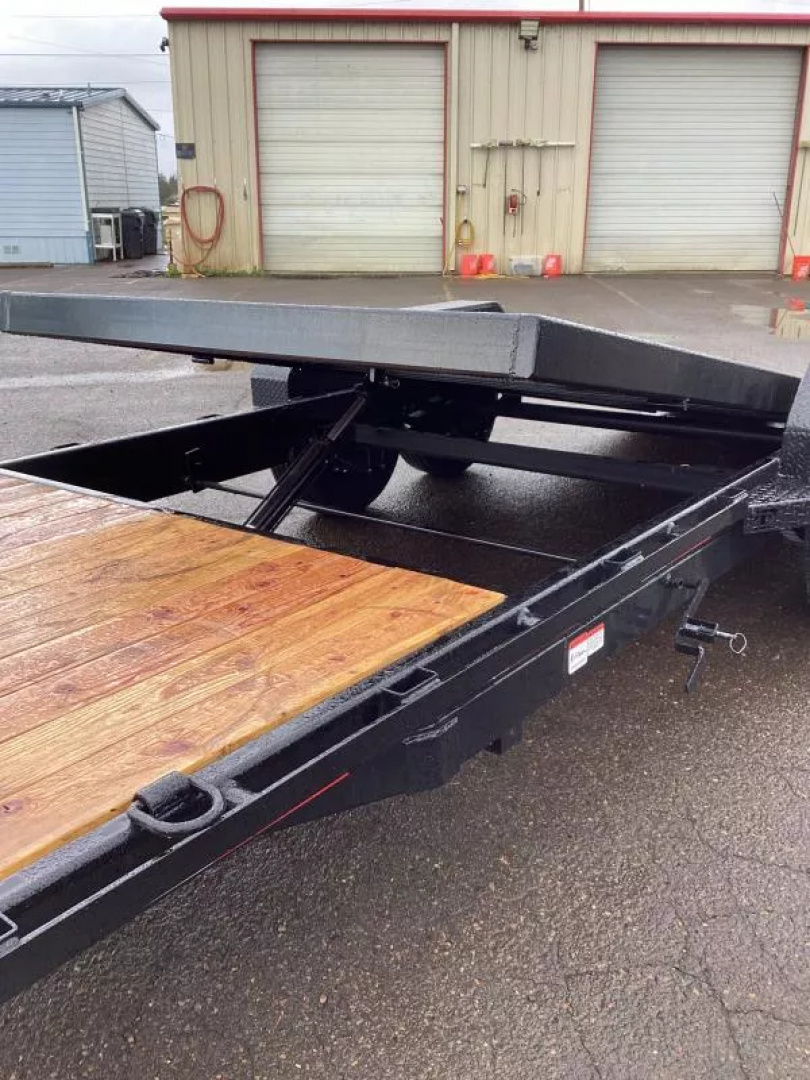 New Price Reduced $2200 2025  20' Teton Tilt Deck Trailer- 28' Overall length- 16k- 4' Stationary w/ 16' Gravity Tilt-Chain Box
