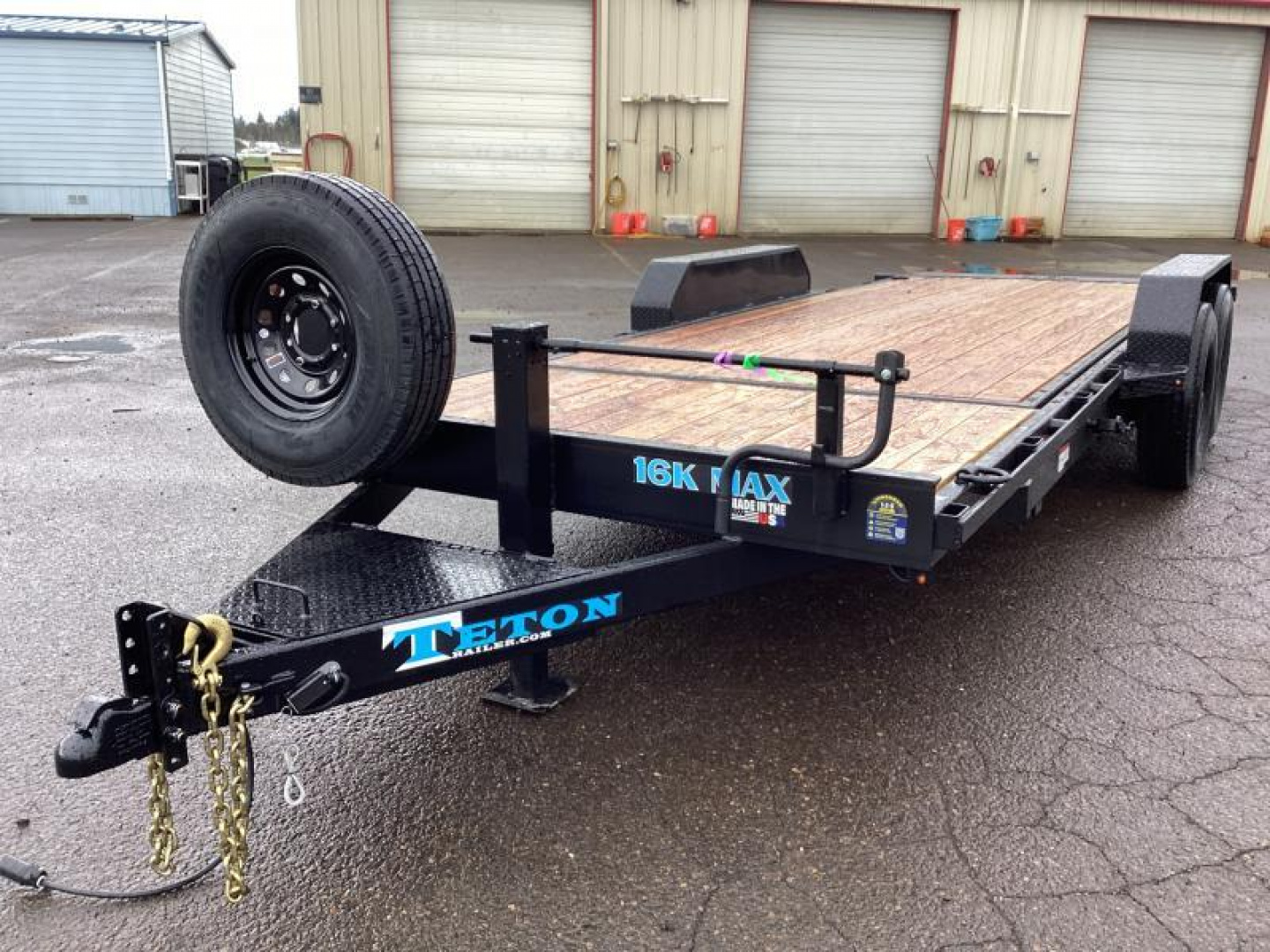 New Price Reduced $2200-2025 Teton 22' Tilt Deck- 16K Trailer- 6' Stationary w/ 16' Gravity Tilt-Chain Box