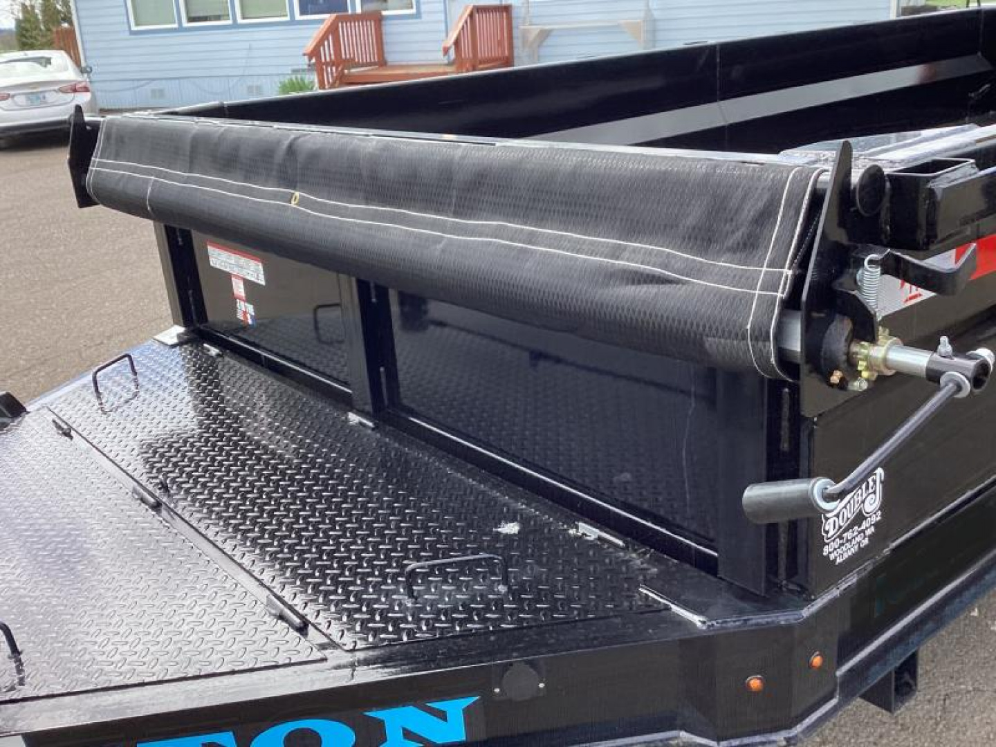 New PRICE REDUCED $2250! 2025 Teton Trailer  Dump Trailer 14' long x 82'' wide-14k- Scissor lift- XL chain box-tarp system!