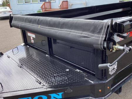 New PRICE REDUCED $2250! 2025 Teton Trailer  Dump Trailer 14' long x 82'' wide-14k- Scissor lift- XL chain box-tarp system!