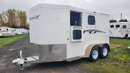 New 2026 Trails West Adventure MX II 2 Horse Trailer - Swing out saddle rack