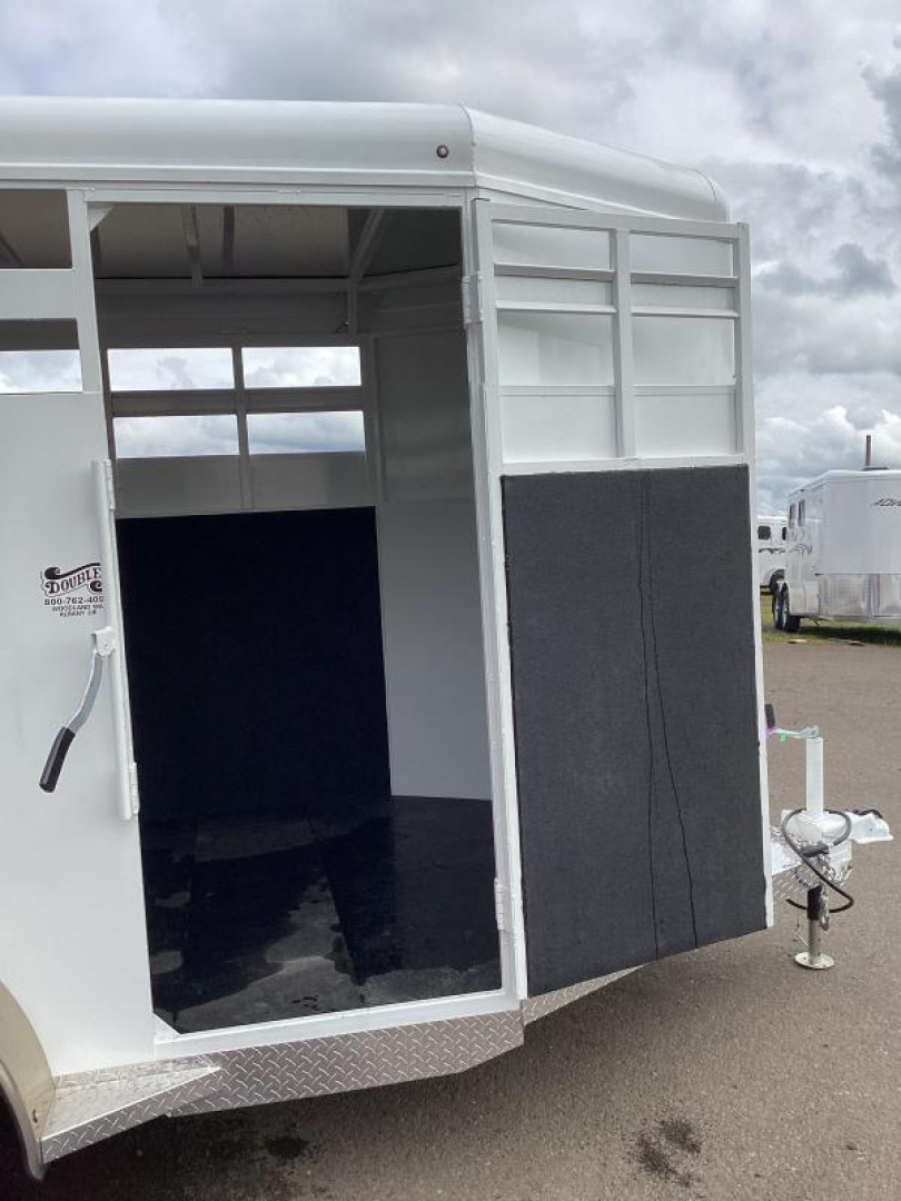 New 2026 Trails West Adventure II 14' Stock Trailer - Rear Sort Door - Side Door