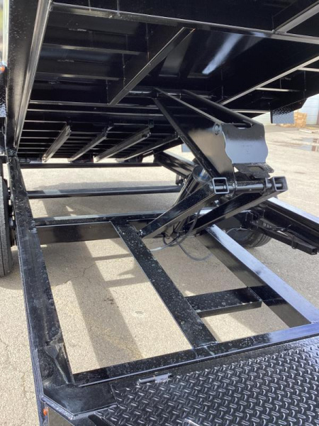 New PRICE REDUCED $2200! 2025 Teton Trailer Dump Trailer 16' long x 82'' wide-16k- Scissor lift- XL chain box-tarp system!