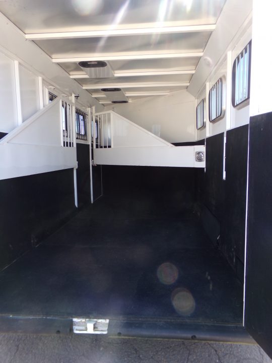 Used 2016 Trails West Classic II 3 Horse Trailer- Escape Door-Swing out Saddle rack