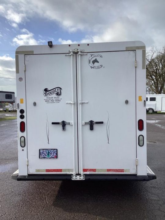 Used 2016 Trails West Classic II 3 Horse Trailer- Escape Door-Swing out Saddle rack
