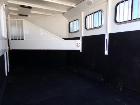 Used 2016 Trails West Classic II 3 Horse Trailer- Escape Door-Swing out Saddle rack