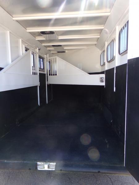 Used 2016 Trails West Classic II 3 Horse Trailer- Escape Door-Swing out Saddle rack