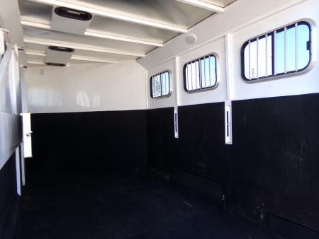 Used 2016 Trails West Classic II 3 Horse Trailer- Escape Door-Swing out Saddle rack