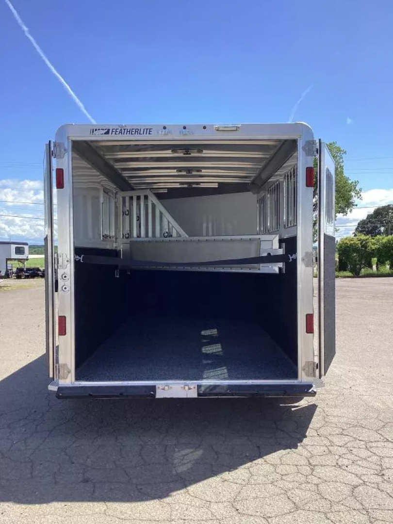 New Price Reduced $500!2025 Featherlite 9600 3 Horse-Premier Tack-7' Tall-50" Slant Wall Dressing Room-Water Tank