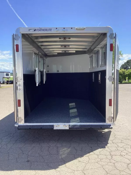 New Price Reduced $500!2025 Featherlite 9600 3 Horse-Premier Tack-7' Tall-50" Slant Wall Dressing Room-Water Tank