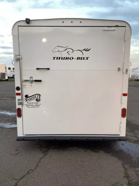 New 2026 Thuro-Bilt Shilo 3 Horse Trailer- one foot extra length- extra divider catch- rear flood light-single rear door