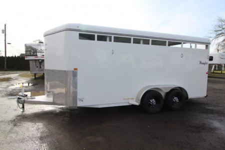 New 2026 Thuro-Bilt Wrangler 3 Horse Trailer-Telescoping Padded Dividers-Swing-Out Saddle Tree- Spare Tire- Extra Divider Catch