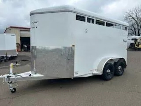New 2026 Thuro-Bilt Wrangler 2 Horse Trailer-Telescoping Padded Dividers-Swing-Out Saddle Tree- Spare Tire- Extra Divider Catch