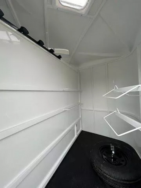 New 2026 Thuro-Bilt Wrangler 2 Horse Trailer-Telescoping Padded Dividers-Swing-Out Saddle Tree- Spare Tire- Extra Divider Catch