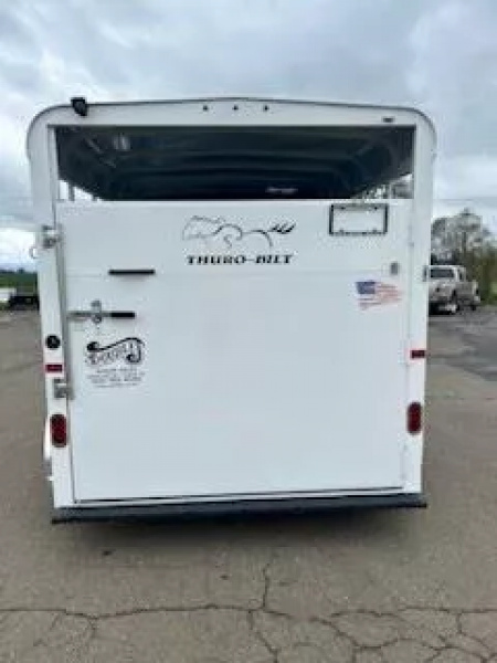 New 2026 Thuro-Bilt Wrangler 2 Horse Trailer-Telescoping Padded Dividers-Swing-Out Saddle Tree- Spare Tire- Extra Divider Catch