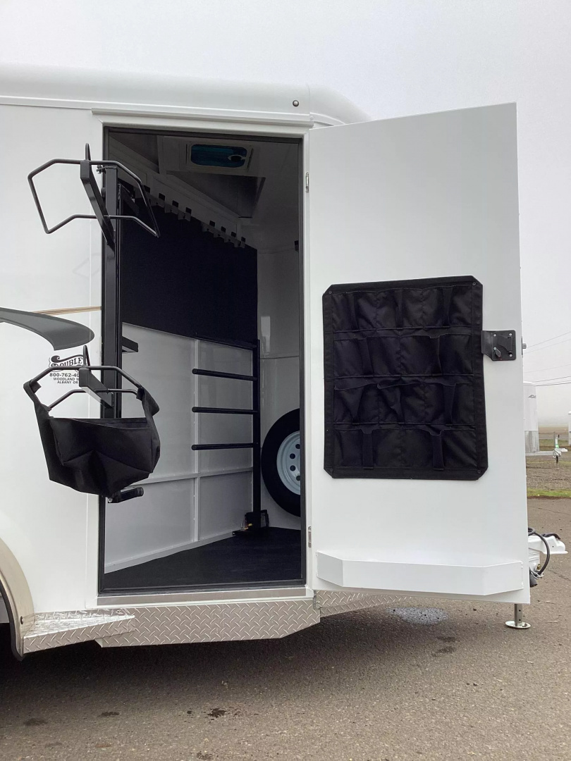 New 2026 Trails West Adventure MX II 2 Horse Trailer-Swing-Out Saddle Rack-Water Tank-7' Tall-Rear Windows