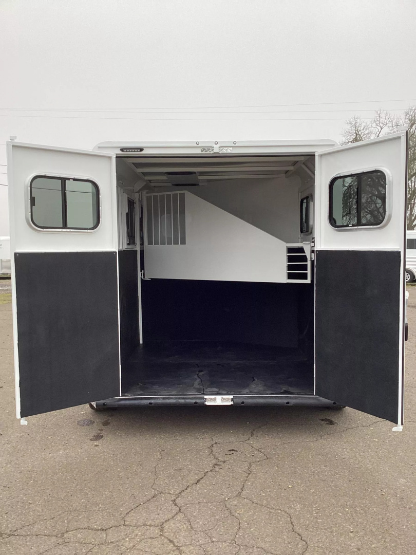 New 2026 Trails West Adventure MX II 2 Horse Trailer-Swing-Out Saddle Rack-Water Tank-7' Tall-Rear Windows