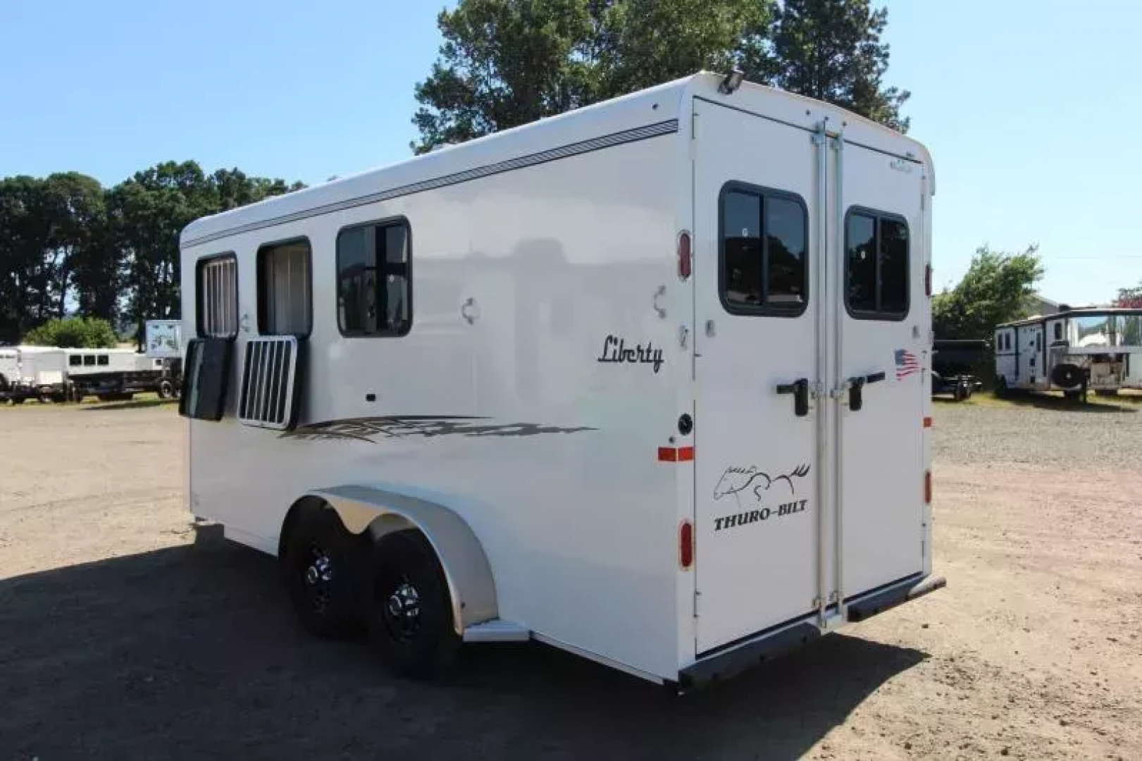 New 2026 Thuro-Bilt Liberty 3 Horse Trailer 7'6" Tall-Extra Divider Catch- Swing out saddle rack Horse Trailer