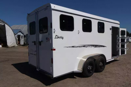New 2026 Thuro-Bilt Liberty 3 Horse Trailer 7'6" Tall-Extra Divider Catch- Swing out saddle rack Horse Trailer