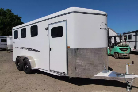 New 2026 Thuro-Bilt Liberty 3 Horse Trailer 7'6" Tall-Extra Divider Catch- Swing out saddle rack Horse Trailer
