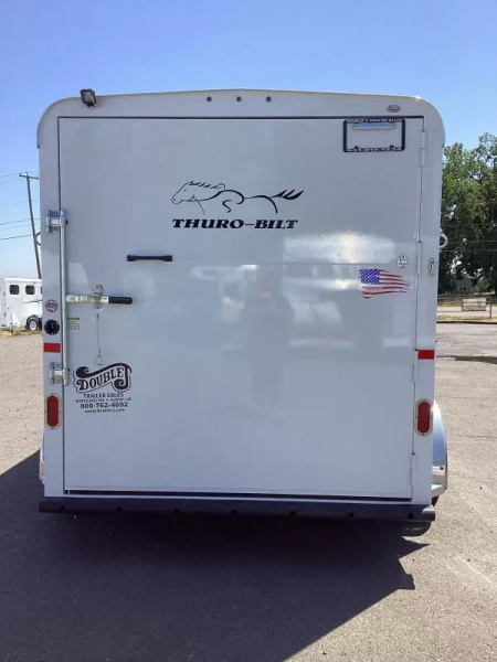 New 2026 Thuro-Bilt Shilo 2 Horse Trailer-7'0" Tall- Extra Divider Catch- 1' Added Length-Rear Flood Light w/Toggle Switch