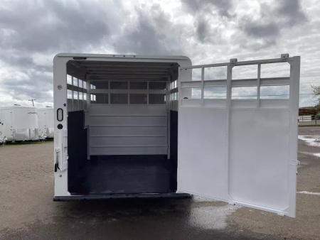 New 2026 Trails West Adventure II 17' Stock Trailer - Center Gate - Rear Door Sort Door - Side Door
