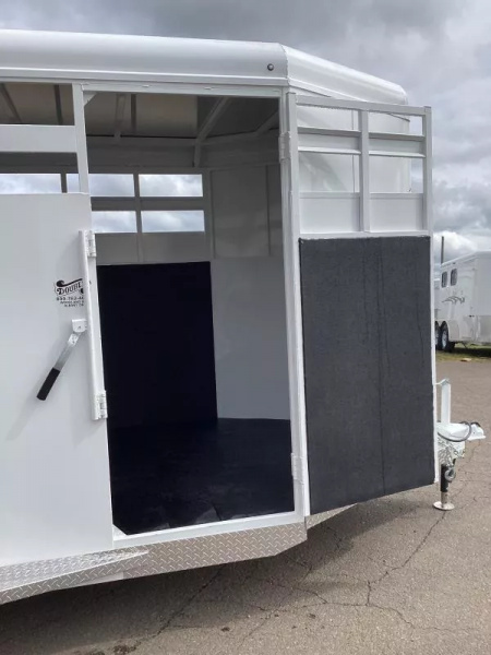 New 2026 Trails West Adventure II 17' Stock Trailer - Center Gate - Rear Door Sort Door - Side Door