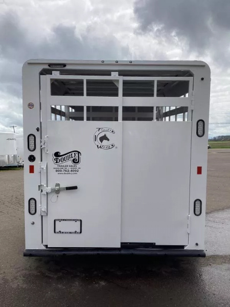New 2026 Trails West Adventure II 17' Stock Trailer - Center Gate - Rear Door Sort Door - Side Door