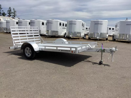 New Price Reduced - 2025 Featherlite  1693 Flatbed 10' Utility Trailer - All Aluminum - 8 Stake Pockets - Rubber Torsion Axles Utility Trailer