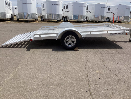 New Price Reduced - 2025 Featherlite  1693 Flatbed 10' Utility Trailer - All Aluminum - 8 Stake Pockets - Rubber Torsion Axles Utility Trailer