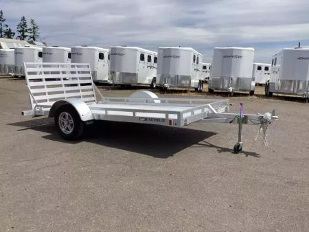 New 2025 Featherlite 2025 Featherlite 1693 Flatbed 10' Utility Trailer - All Aluminum - 8 Stake Pockets - Rubber Torsion Axles Utility Trailer