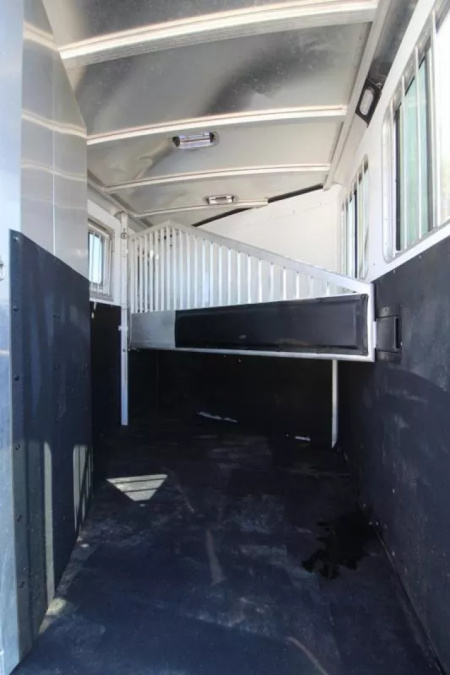 Used 2017 Exiss 7200 Large Dressing Room - Rear Tack - Movable saddle rack 2 Horse Aluminum Trailer