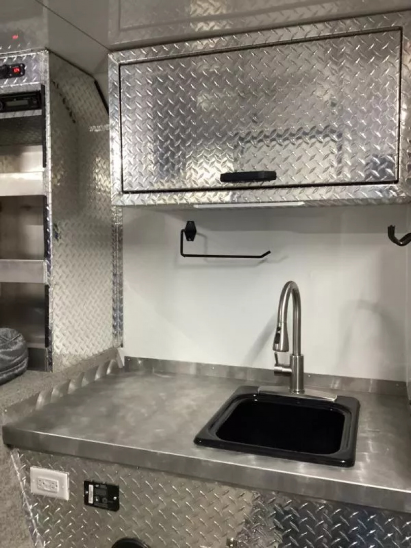 Used 2023 Trails West RPM Freeride 34' Snowmobile Trailer- 40 gal. Fuel Cell with Pump