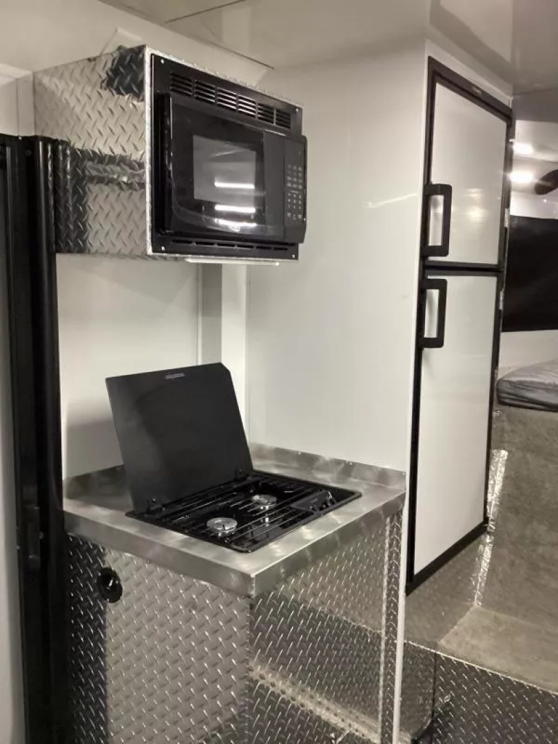 Used 2023 Trails West RPM Freeride 34' Snowmobile Trailer- 40 gal. Fuel Cell with Pump