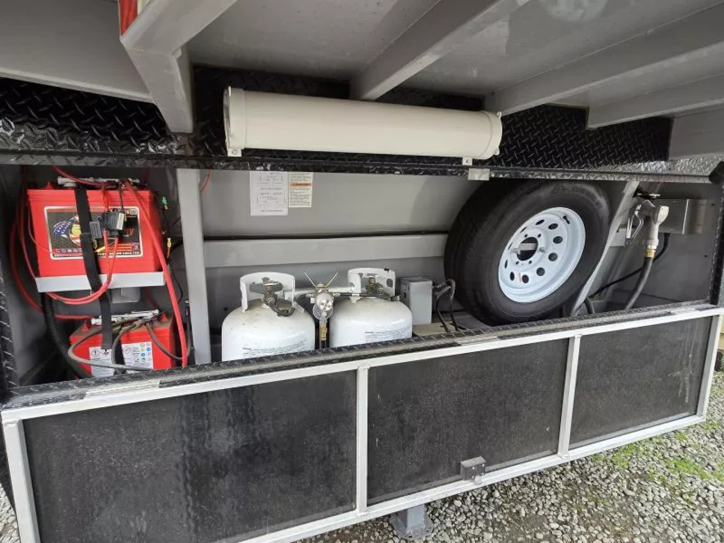 Used 2023 Trails West RPM Freeride 34' Snowmobile Trailer- 40 gal. Fuel Cell with Pump