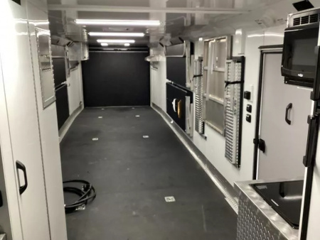 Used 2023 Trails West RPM Freeride 34' Snowmobile Trailer- 40 gal. Fuel Cell with Pump