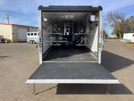 Used 2023 Trails West RPM Freeride 34' Snowmobile Trailer- 40 gal. Fuel Cell with Pump