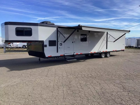 Used 2023 Trails West RPM Freeride 34' Snowmobile Trailer- 40 gal. Fuel Cell with Pump