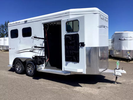 New 2026 Trails West Classic II 2 Horse Trailer- Extra Tall- Extra 1' length added to dressing room!